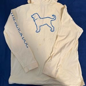 Black dog hood sweater